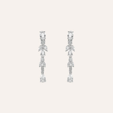Orecchini Pendenti Silver Elegance Argento Rodiato Cubic Zirconia - Orecchini Pendenti Donna | Stroili